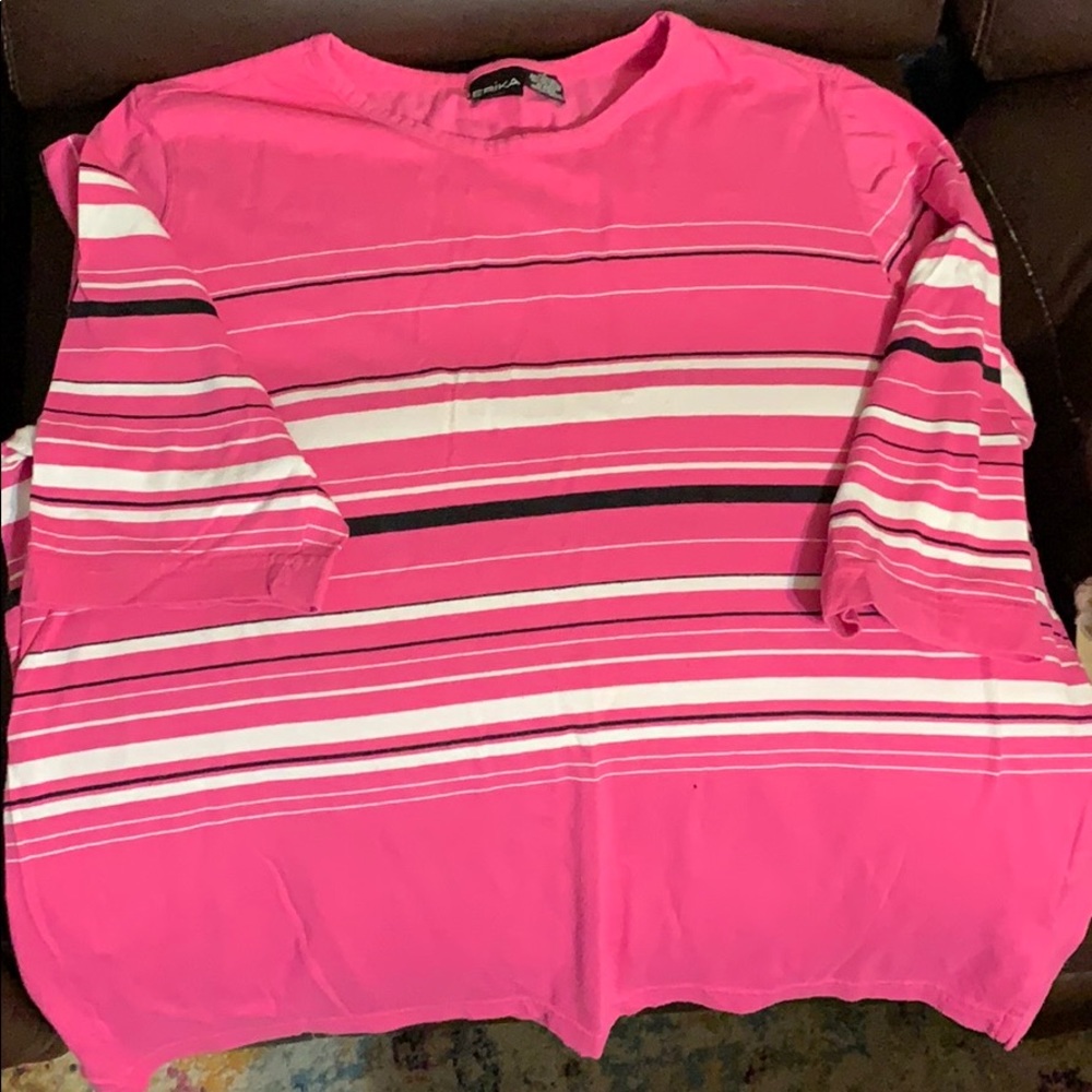 3/4 sleeve cotton blend shirt